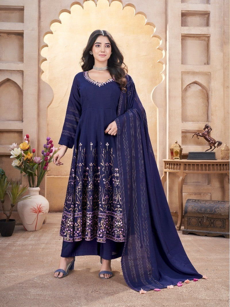 Women Fully Stitched Anarkali Style Salwar Kameez Suits