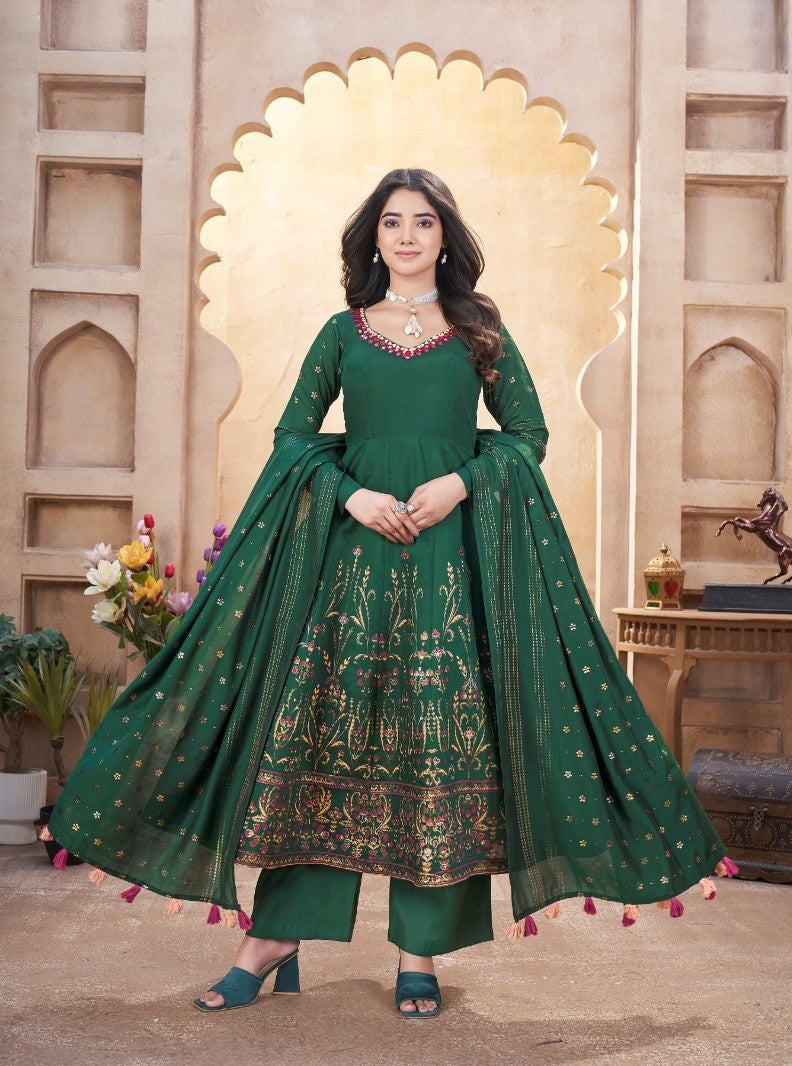 Women Fully Stitched Anarkali Style Salwar Kameez Suits