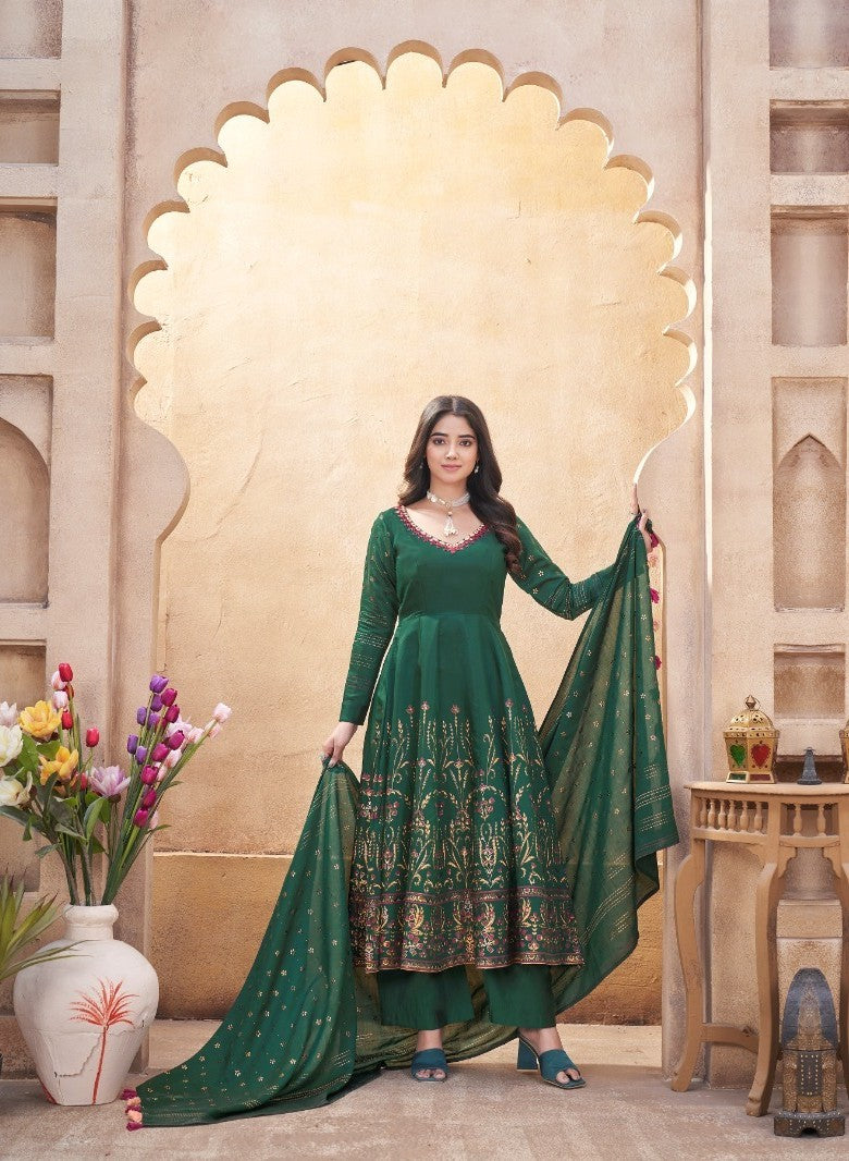 Women Fully Stitched Anarkali Style Salwar Kameez Suits