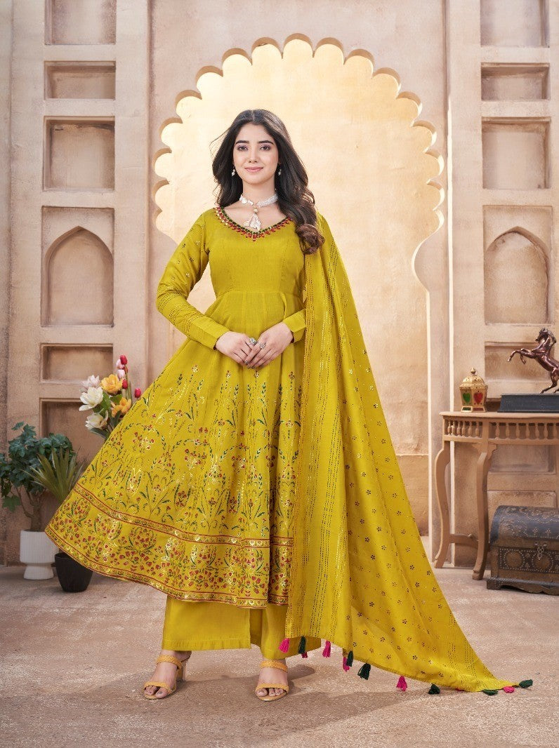 Women Fully Stitched Anarkali Style Salwar Kameez Suits