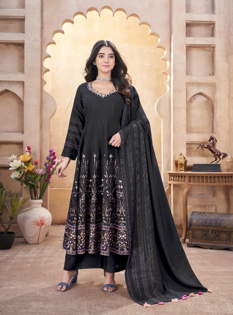 Women Fully Stitched Anarkali Style Salwar Kameez Suits