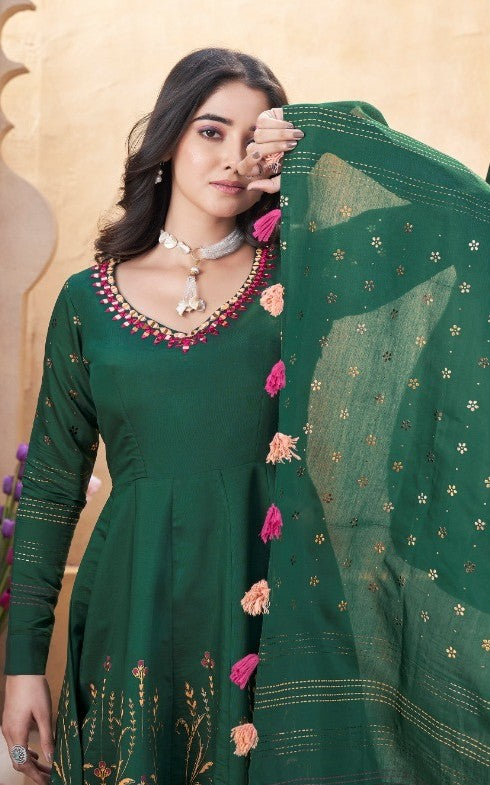 Women Fully Stitched Anarkali Style Salwar Kameez Suits