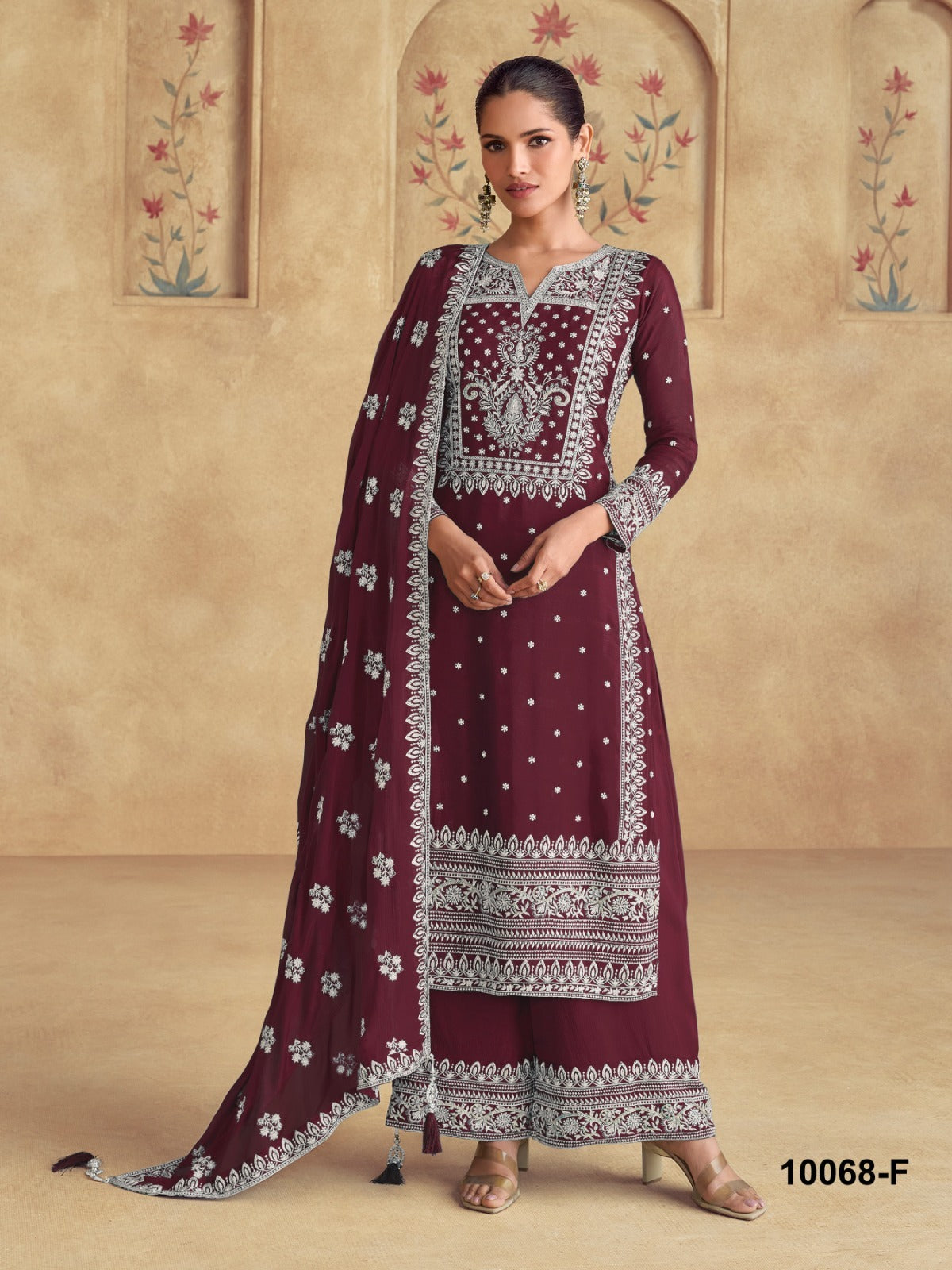 Women Semi Stitched Salwar Kameez Palazzo Suits