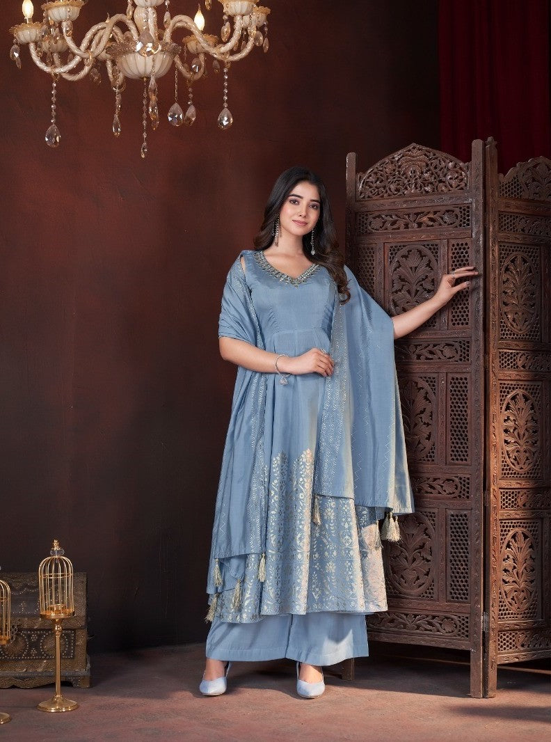 Women Fully Stitched Anarkali Style Salwar Kameez Suits