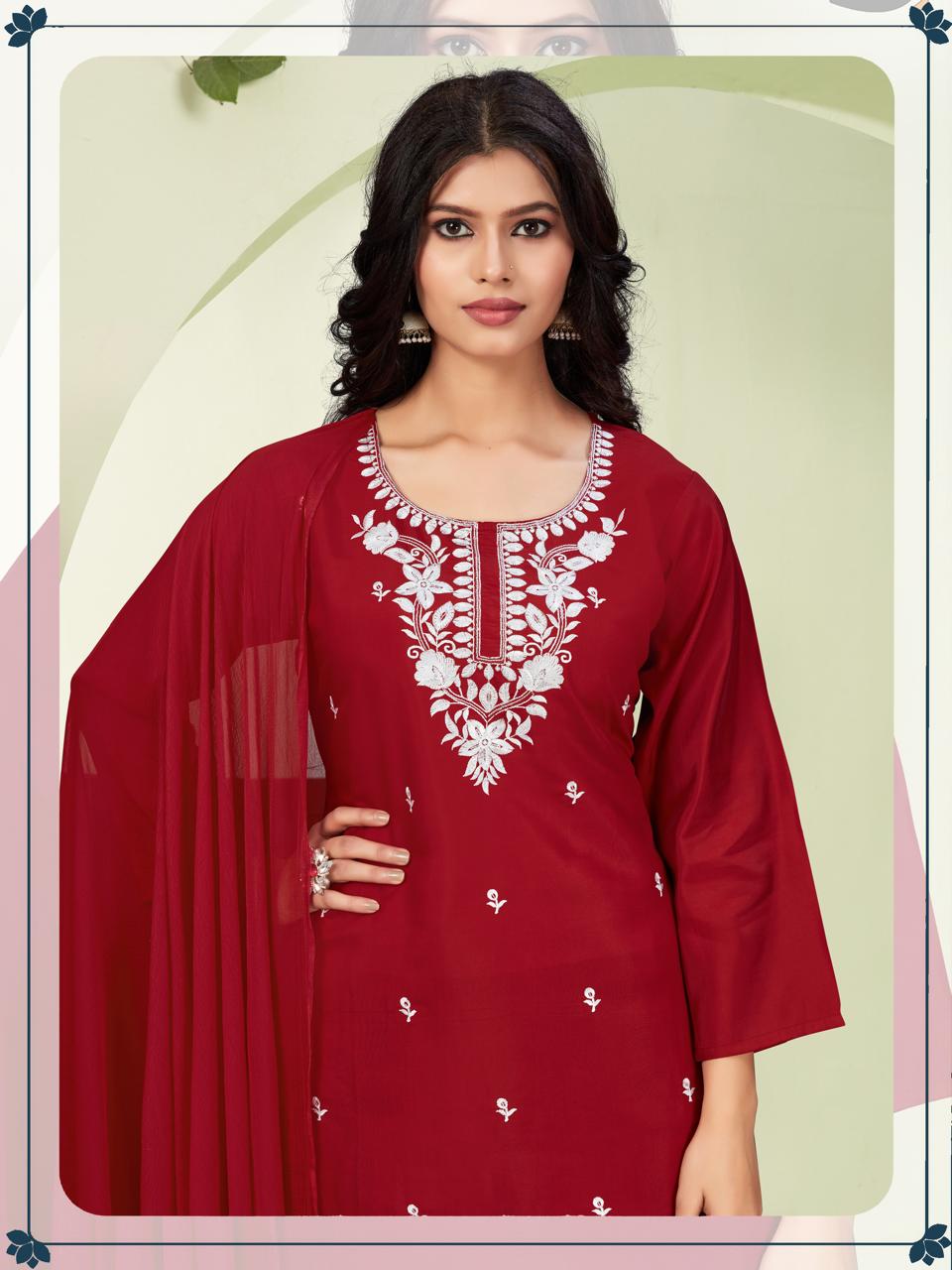 Women Office Wear Kurta Set With Dupatta