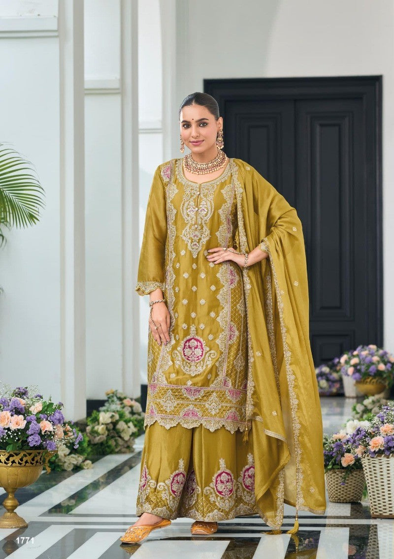 Women Heavy Channon Salwar Kameez Suit Set