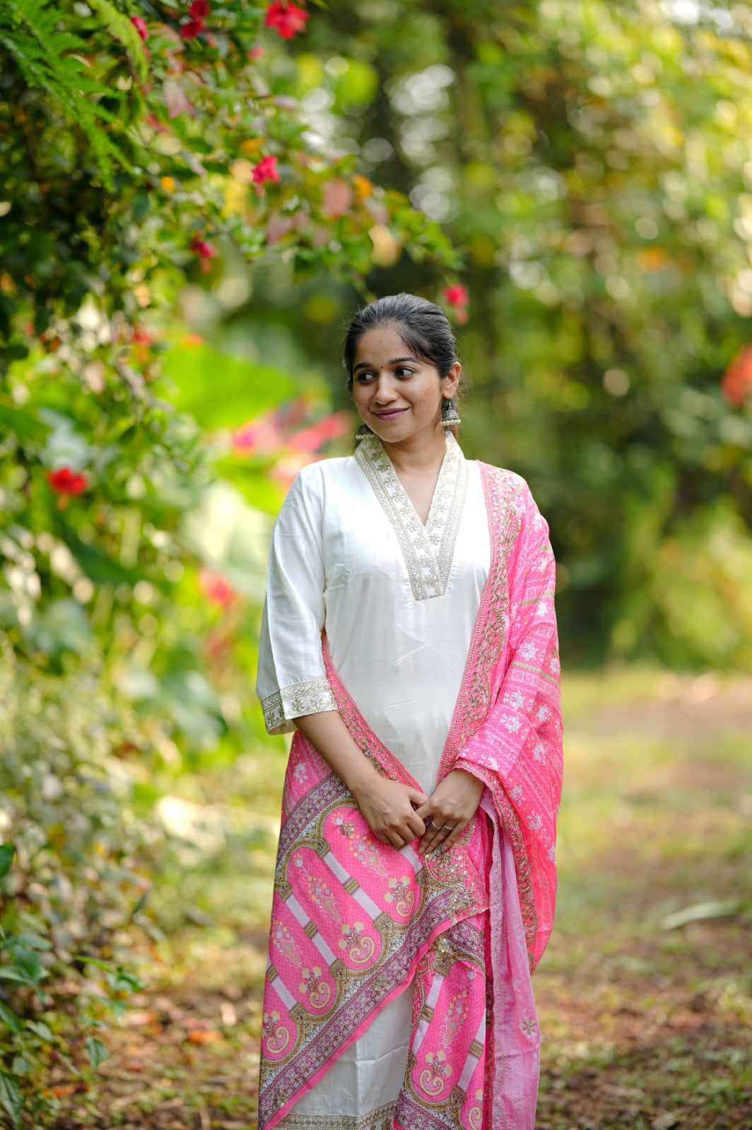 Women Heavy Banana Cotton Silk Heer Suit Set