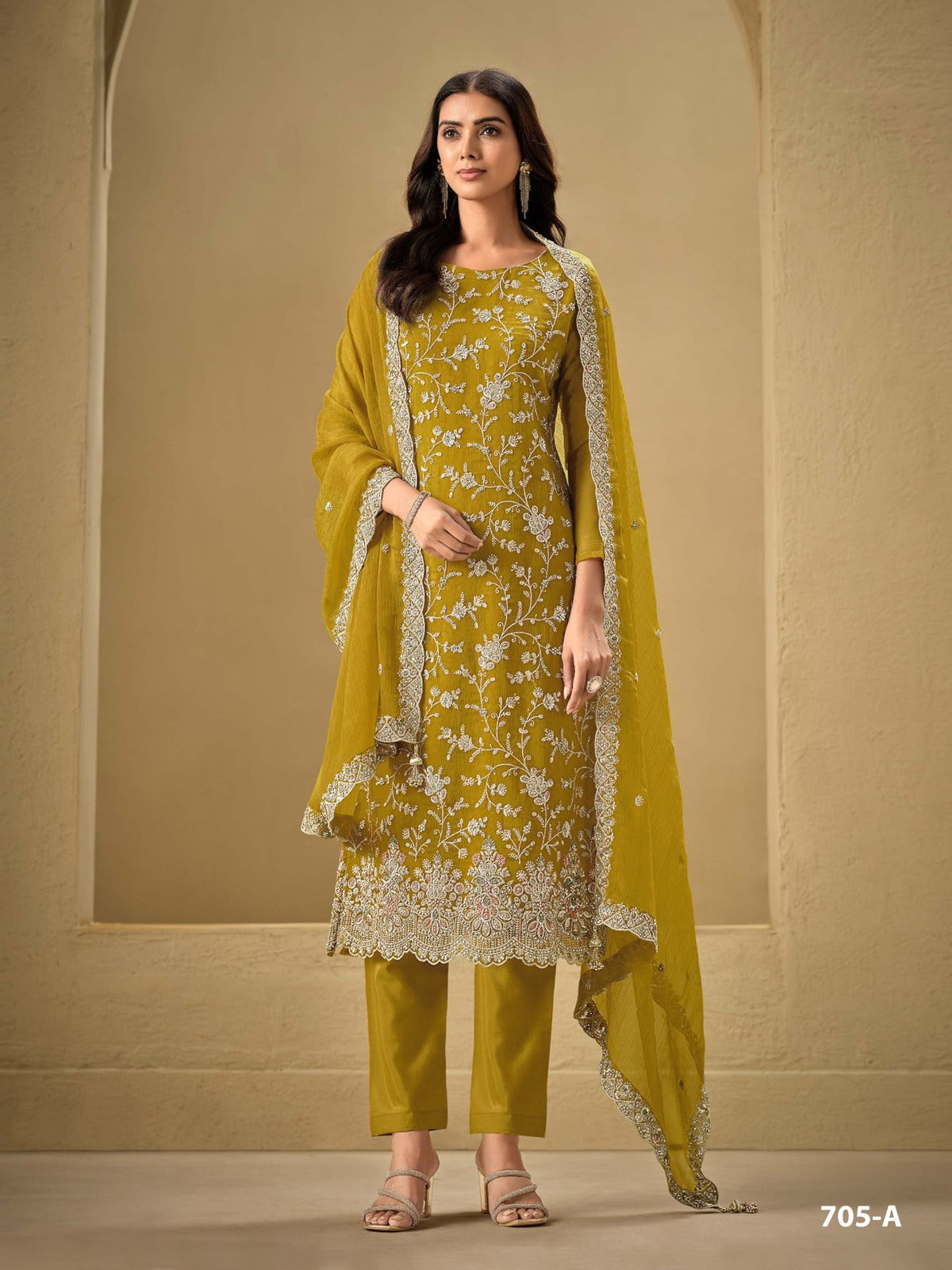 Women Vipul Aviana Salwar Kameez Suit With Embroidery Sequence Work